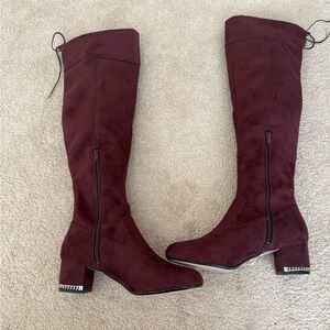 Michael Kors Jamie over the knee sued boot- NWT